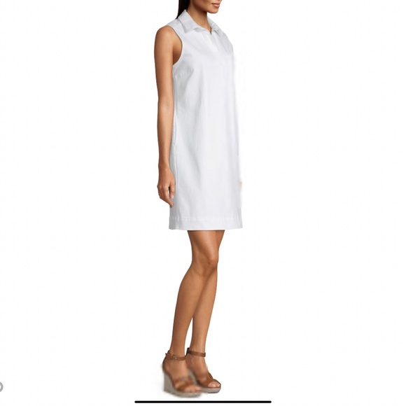 Liz Claiborne Simply Sleeveless Shirt Dress - Picture 2 of 3